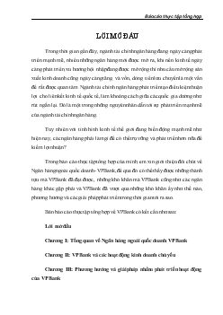 Đề tài Phương hướng và giải pháp nhằm phát triển hoạt động của VPBank