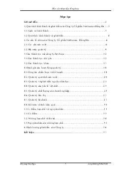 Đề tài Quá trình hình thành và phát triển của công ty cổ phần Viettronics Đống Đa