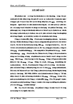Đề tài Quản lý chất lượng sản phẩm ở Công ty cổ phần May Hưng Yên và một số giải pháp góp phần nâng cao chất lượng sản phẩm
