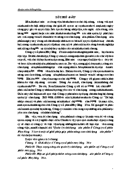 Đề tài Quản lý chất lượng sản phẩm ở Công ty cổ phần May Hưng Yên và một số giải pháp góp phần nâng cao chất lượng sản phẩm