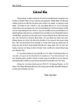 Đề tài Thực trạng các nhân tố ảnh hưởng đến chi đầu tư và kích cầu đầu tư ở Việt Nam giai đoạn 1991 đến nay