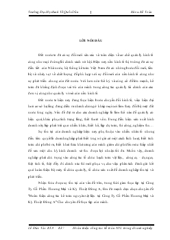Đề tài Thực trạng công tác kế toán nguyên vật liệu tại Công Ty Cổ Phần Thương Mại và Kỹ Thuật Đông A