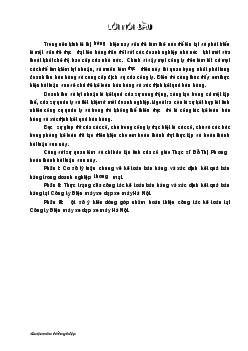 Đề tài Thực trạng của công tác kế toán bán hàng và xác định kết quả bán hàng tại Công ty Điện máy xe đạp xe máy Hà Nội