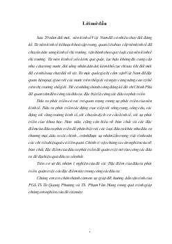 Đề tài Thực trạng đầu tư phát triển và tình hình quán triệt các đặc điểm của đầu tư phát triển trong công tác quản lý đầu tư ở Việt Nam hiện nay