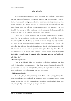 Đề tài Thực trạng và giải pháp hoàn thiện, phát triển hoạt động truyền thông Marketing tại công ty cổ phần kiến trúc Miền Bắc