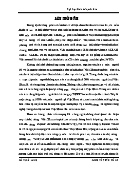 Đề tài Thực trạng và giải pháp nhằm đẩy mạnh hoạt động xuất khẩu hàng hoá của công ty TNHH Volex Việt Nam trong tiến trình hội nhập Kinh tế Quốc tế