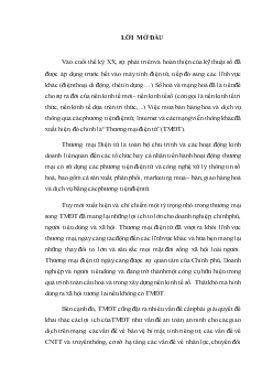 Đề tài Thực trạng và phương hướng phát triển thương mại điện tử cho các doanh nghiệp Việt Nam