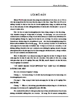 Đề tài Tổ chức hạch toán nguyên vật liệu tại xí nghiệp đầu máy Hà Nội
