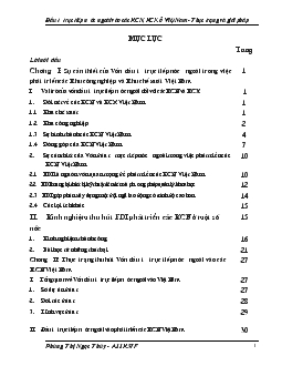 Khóa luận Đầu tư trực tiếp nước ngoài vào các KCN, KCX ở Việt Nam - Thực trạng và giải pháp