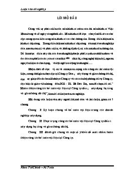 Khóa luận Hoàn thiện công tác kế toán vật liệu tại Công ty đầu tư xây dựng hạ tầng và giao thông đô thị