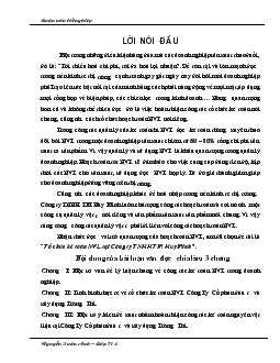 Luận văn Tổ chức kế toán nguyên vật liệu tại công ty TNHH thương mại Huy Minh