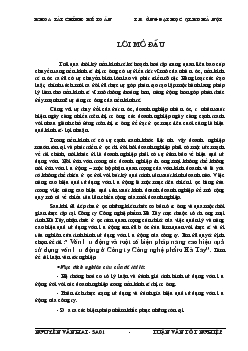 Luận văn Vốn lưu động và một số biện pháp nâng cao hiệu quả sử dụng vốn lưu động ở Công ty Công nghệ phẩm Hà Tây