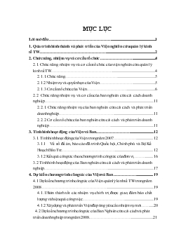 Qúa trình hình thành và phát triển của Viện nghiên cứu quản lý kinh tế TW