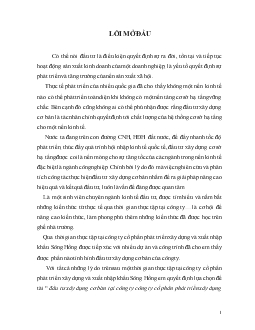 Chuyên đề Đầu tư xây dựng cơ bản tại công ty công ty cổ phần phát triển xây dựng và xuất nhập khẩu Sông Hồng: Thực trạng và giải pháp