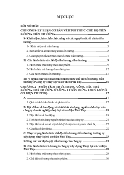 Chuyên đề Hoàn thiện hình thức chế độ tiền lương, tiền thưởng ở Công ty xây dựng thuỷ lợi và cơ điện Phú Thọ