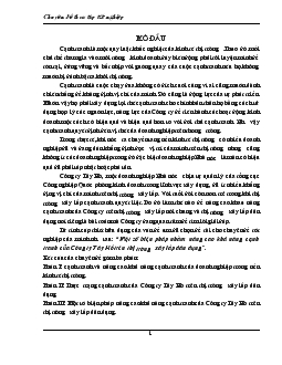 Chuyên đề Một số biện pháp nhằm nâng cao khả năng cạnh tranh của Công ty Tây Hồ trên thị trường xây lắp dân dụng