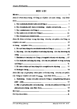 Chuyên đề Một số giải pháp nhằm phát triển thị trường tiêu thụ sản phẩm của Công ty cổ phần sản xuất và thương mại Phúc Tiến