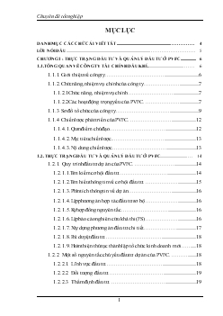Chuyên đề Một số giải pháp tăng cường hiệu quả quản lý đầu tư ở PVFC
