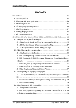 Chuyên đề Tạo động lực cho người lao động thông qua công tác khuyến khích vật chất và tinh thần tại Công ty TNHH Dược phẩm 3A