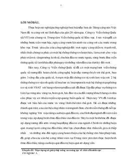 Chuyên đề Thực trạng và giải pháp nâng cao năng lực tổ chức đấu thầu tại Trung tâm Viễn thông Quốc tế khu vực 1