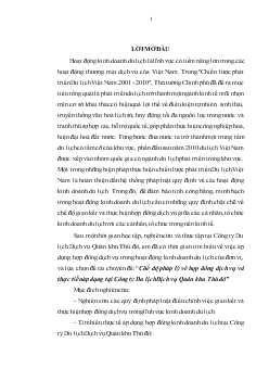 Đề tài Chế độ pháp lý về hợp đồng dịch vụ và thực tiễn áp dụng tại Công ty Du lịch Dịch vụ Quân khu Thủ đô