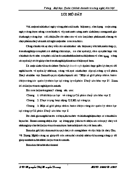 Luận văn Một số giải pháp nhằm hoàn thiện công tác quản lý nhân lực tại công ty cổ phần Thuỷ sản khu vực I