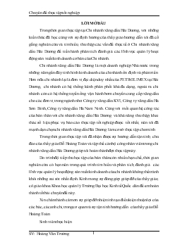 Chuyên đề Một số tồn tại của hệ thống cửa hàng bán lẻ của chi nhánh xăng dầu Hải Dương