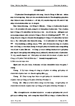 Luận văn Giải pháp tài chính khi tiến hành cổ phần hoá ở Công ty Cổ phần Thiết bị Giáo dục I