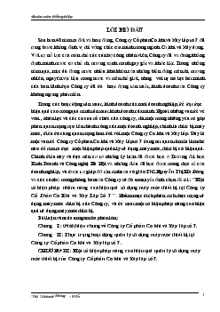 Luận văn Một số biện pháp nhằm nâng cao hiệu quả sử dụng máy móc thiết bị tại Công ty Cổ Phần Cơ Khí và Xây Lắp Số 7