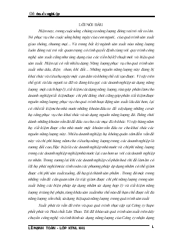 Đồ án Phân tích đánh giá hiện trạng sử dụng năng lượng trong công ty Supe phốt phát và hoá chất Lâm Thao