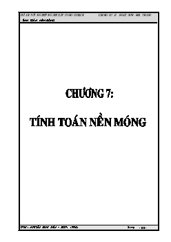 Đề tài Thiết kế chung cư A1 - Khu tái định cư B1 - Ngọc Sơn - Nha Trang