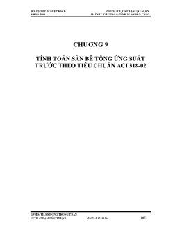 Đề tài Thiết kế chung cư cao tầng Avalon năm 2009