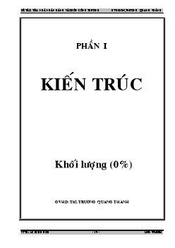 Đề tài Thiết kế ký túc xá trường cao đẳng sư phạm Đồng Tháp