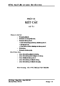 Đề tài Thiết kế trụ sở liên cơ quan tỉnh Hải Dương