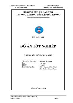 Đề tài Thiết kế tuyến đường qua hai điểm Đ22 – C2 thuộc tỉnh Quảng Ninh