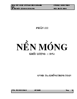 Đồ án Thiết kế chung cư Gia Phú