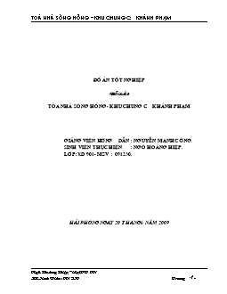 Đề tài Công trình: Toà nhà sông hồng – Khu chung cư Khánh Phạm