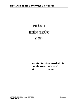 Đề tài Công trình trụ sở công ty xây dựng Vinaconex