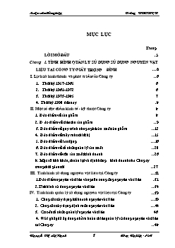 Đề tài Giải pháp nhằm hoàn thiện quản lý sử dụng nguyên vật liệu ở Công ty giầy Thượng Đình