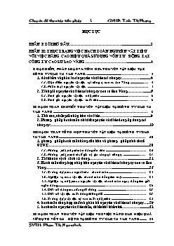 Đề tài Hạch toán nguyên vật liệu với việc nâng cao hiệu quả sử dụng vốn lưu động của công ty cao su Sao Vàng