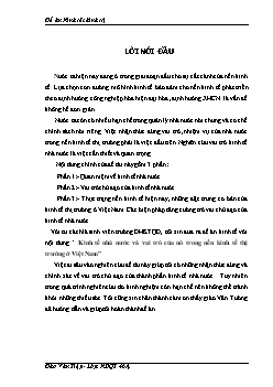 Đề tài Kinh tế nhà nước và vai trò của nó trong nền kinh tế thị trường ở Việt Nam