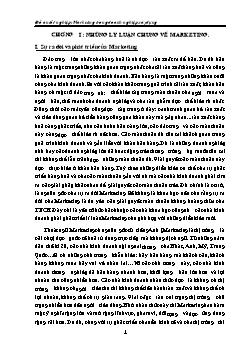 Đề tài Marketing nghĩa là hoạt động kinh tế trong đó hàng hóa được đưa từ người sản xuất đến người tiêu thụ