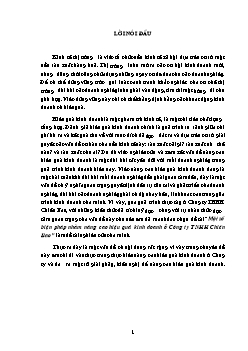 Đề tài Một số biện pháp nhằm nâng cao hiệu quả kinh doanh ở Công ty TNHH Chiến Bao