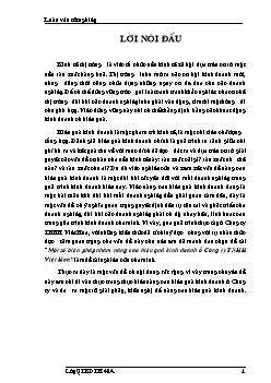 Đề tài Một số biện pháp nhằm nâng cao hiệu quả kinh doanh tại Công ty TNHH Việt Hoa