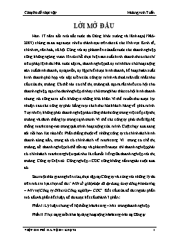 Đề tài Một số giải pháp để áp dụng hoạt động Marketing – Mix ở Công ty Điện tử Công nghiệp – CDC