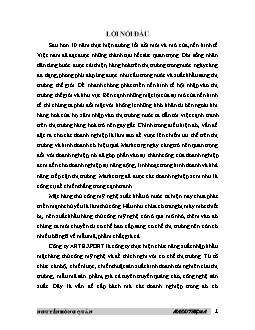 Đề tài Phát triển hoạt động marketing trong kinh doanh xuất khẩu mặt hàng thủ công mỹ nghệ tại công ty xuất nhập Khẩu Artexport