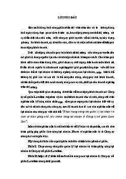 Đề tài Thực trạng công tác quản lý lợi nhận và một số biện pháp chủ yếu nhằm tăng lợi nhuận ở Công ty cổ phần Lam Sơn