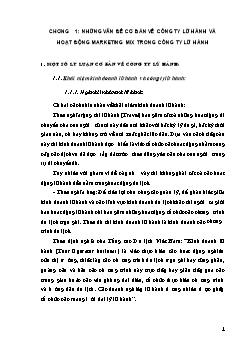 Đề tài Thực trạng hoạt động marketing mix tại Chi nhánh Hà Nội của Công ty du lịch Bến Thành