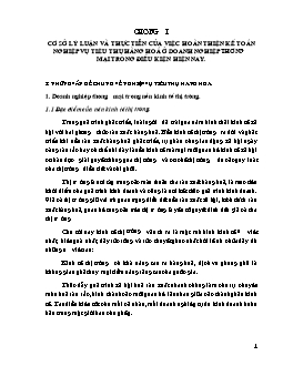 Đề tài Tình hình tổ chức kế toán nghiệp vụ tiêu thụ hàng hoá ở cửa hàng bách hoá 12 bờ hồ - Hà Nội