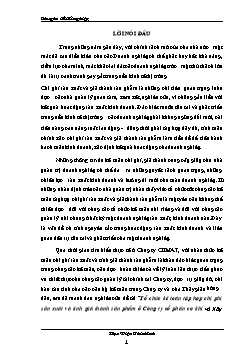 Đề tài Tổ chức kế toán tập hợp chi phí sản xuất và tính giá thành sản phẩm tại Công ty cổ phần cơ khí và Xây lắp số 7